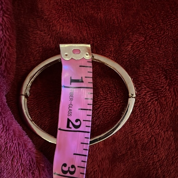 💗 18 k Gold Tone Love Pink Heart Charm bling Bracelet - Picture 8 of 10